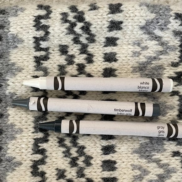 H&M Knit Double Thick Scarf Muffler Jacquard Scandinavian Design 68" x 6" - Picture 4 of 9